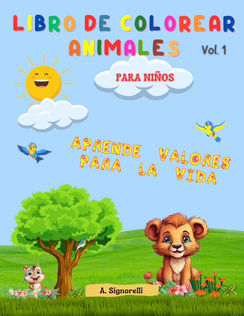 Libro colorear animales para niños